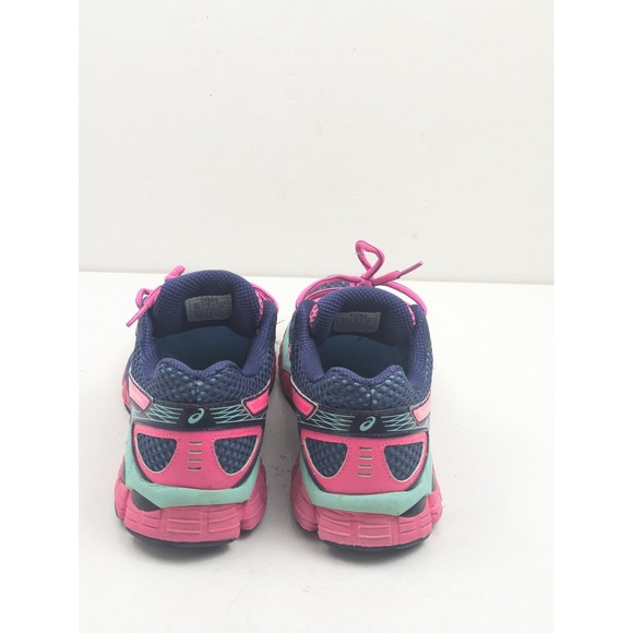 Asics Gel Flux 2 Women's 7 Navy Pink Mint Running Shoes T568Q Indonesia - Picture 14 of 16